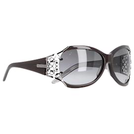 Saint Laurent-Saint Laurent Gradient 6142/S Oversized Sunglasses in Grey Acetate-Grey