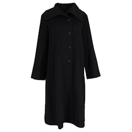 Giorgio Armani-Giorgio Armani Long Coat in Black Wool-Black