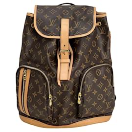 Louis Vuitton-LOUIS VUITTON Bosphore Monogram Canvas Backpack-Brown