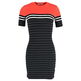 Autre Marque-T by Alexander Wang Striped T-Shirt Dress in Multicolor Cotton-Other