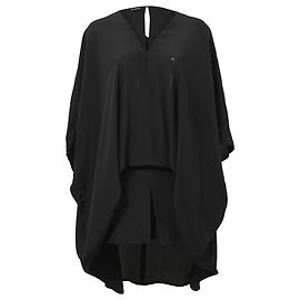 Robe V-neck Neil Barrett en polyester noir Noir