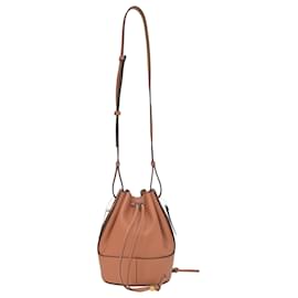 Loewe-Loewe Balloon Small Bucket Bag in Tan Leather-Brown,Beige