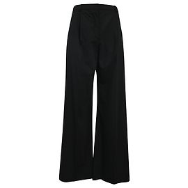 Calças largas Hermès em lã preta Preto