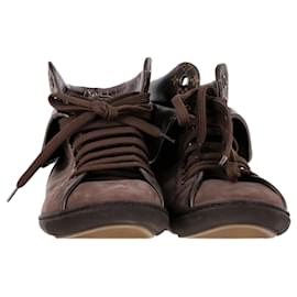 Louis Vuitton-Louis Vuitton Brea Sneaker Boots in Brown Monogram Canvas & Leather -Brown