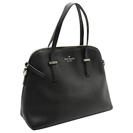 Kate Spade-Kate Spade Cedar Street Maise Satchel Bag in Black Saffiano Leather -Black