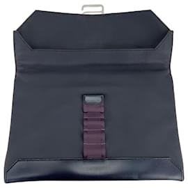 Hermès-HERMÈS Messenger Cityslide Pouch Evercolor Leather Indigo Blue Clutch Preowned-Other,Green