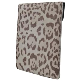 Alaïa-Étui pour iPad Alaïa en imprimé léopard en poil de poney à imprimé animalier-Autre
