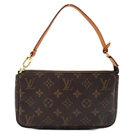 Louis Vuitton-Louis Vuitton Pochette Accessoires Canvas Schultertasche M51980 in großartigem Zustand-Braun