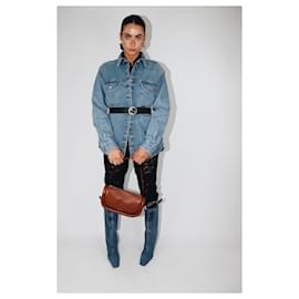 Autre Marque-Blue denim shirt - size UK 8-Blue