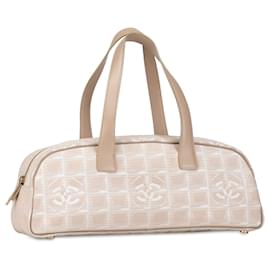 Chanel-Chanel Brown New Travel Line Handbag -Brown,Beige