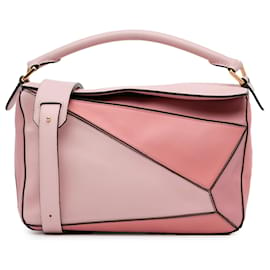 Loewe-LOEWE Pink Medium Puzzle Bag-Pink