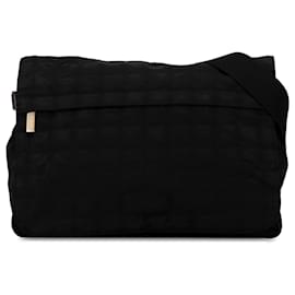 Chanel-Chanel Black New Travel Line Crossbody Bag-Black