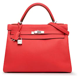 Hermès-Hermès Red Togo Kelly Retourne 32-Red