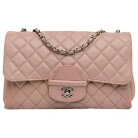 Chanel-Chanel Brown CC Quilted Lambskin Turnlock Flap-Brown,Beige