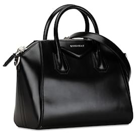 Givenchy-Givenchy Black Small Leather Antigona Satchel-Black