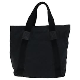 Gucci-GUCCI GG Canvas Tote Bag Black 189669 Auth ep4522-Black