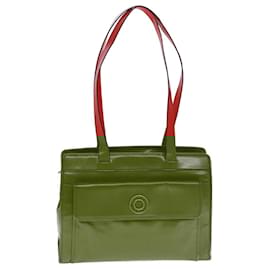 Céline-CELINE Shoulder Bag Leather Red Auth bs15049-Red
