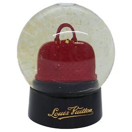 LOUIS VUITTON Snow Globe Alma VIP Limited Clear Red LV Auth 76296 Red Other