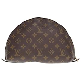 Louis Vuitton-LOUIS VUITTON Monogram Trousse Demi Ronde Cosmetic Pouch M47520 LV Auth 76246-Monogram