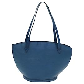 Louis Vuitton-LOUIS VUITTON Epi Saint Jacques Shopping Shoulder Bag Blue M52275 Auth bs14958-Blue