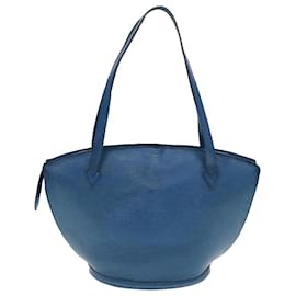 Louis Vuitton-LOUIS VUITTON Epi Saint Jacques Shopping Shoulder Bag Blue M52275 Auth bs14958-Blue