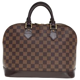 Louis Vuitton-LOUIS VUITTON Sac à main Alma Damier Ebene N51131 LV Auth 76329-Autre