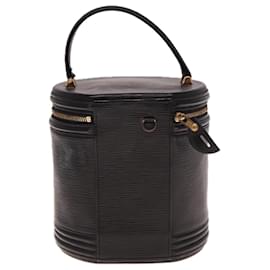 Louis Vuitton-LOUIS VUITTON Epi Cannes Hand Bag Black M48032 LV Auth 76299-Black