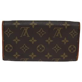 Louis Vuitton-LOUIS VUITTON Monogram Pochette Twin PM Schultertasche M51854 LV Auth bs15116-Monogramm