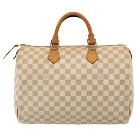 Louis Vuitton-LOUIS VUITTON Handtasche Speedy 35 Damier Azur N41535 LV Auth 77286-Andere