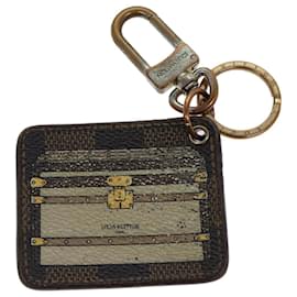 Louis Vuitton-LOUIS VUITTON Damier Porte Cles Illustrious Trunk Charm M66965 LV Auth bs15010-Other