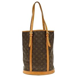 Louis Vuitton-LOUIS VUITTON Monogram Bucket GM Schultertasche M42236 LV Auth yk12955-Monogramm