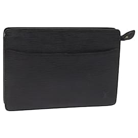 Louis Vuitton-LOUIS VUITTON Epi Pochette Homme Clutch Bag Black Noir M52522 LV Auth th4990-Black