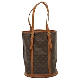 Louis Vuitton-LOUIS VUITTON Monogram Bucket GM Shoulder Bag M42236 LV Auth 77155-Monogram