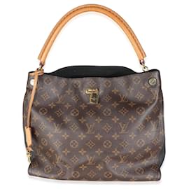 Louis Vuitton-Louis Vuitton Schwarze Monogramm-Canvas Gaia-Braun