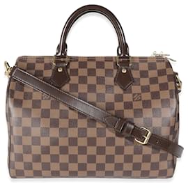 Louis Vuitton-Louis Vuitton Damier Ebene Canvas Speedy Bandouliere 30-Braun