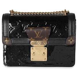 Louis Vuitton-Louis Vuitton Schwarz Epi Monogram Vernis Wynwood-Braun,Schwarz