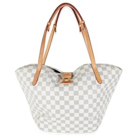 Louis Vuitton-Louis Vuitton Damier Azur Canvas Salina PM-Blau,Beige