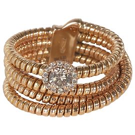 Autre Marque Anillo de bobina Crivelli en oro rosa de 18k 0,25 CTW Otro