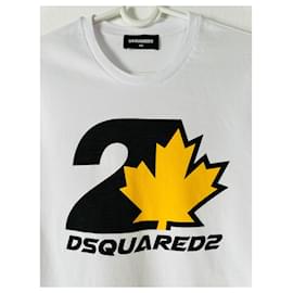 Dsquared2-Tops Tees-White,Multiple colors,Yellow