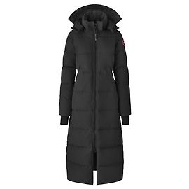 Canada Goose Black Mystique Parka Heritage Full-Length Down Puffer Coat Black