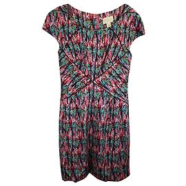 Abito Mini Stampato Zac Posen in Seta Multicolore Altro