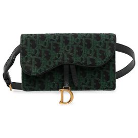 Dior Green Oblique Satteltasche Grün