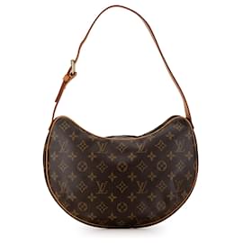 Louis Vuitton-Louis Vuitton Brown Monogram Croissant MM-Brown