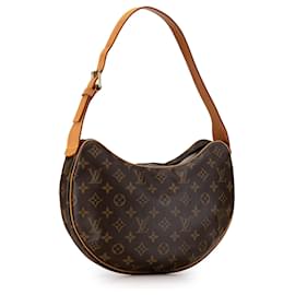 Louis Vuitton-Louis Vuitton Brown Monogram Croissant MM-Brown