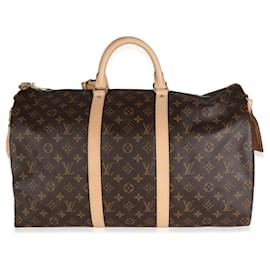 Louis Vuitton-Keepall Bandoulière 50 aus Monogramm-Canvas von Louis Vuitton-Braun