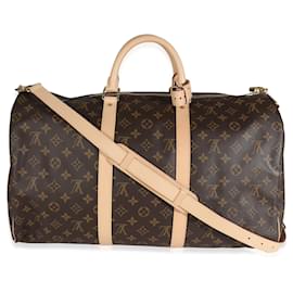 Louis Vuitton-Keepall Bandoulière 50 aus Monogramm-Canvas von Louis Vuitton-Braun