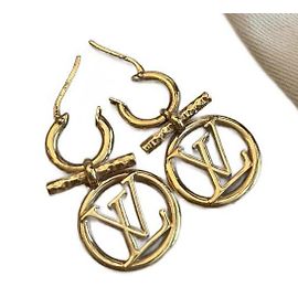 Boucles d'oreilles Louis Vuitton Baby Louise dorées Bijouterie dorée