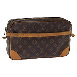 LOUIS VUITTON Pochette Compiegne 28 M51845 LV Auth am6370 Monogramme