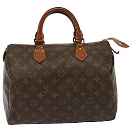 Louis Vuitton-LOUIS VUITTON Monogram Speedy 30 Hand Bag M41526 LV Auth 77282-Monogram