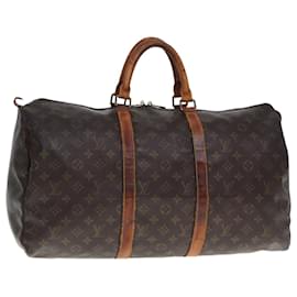 Louis Vuitton-LOUIS VUITTON Monogram Keepall 50 Boston Bag M41426 LV Auth yk12830-Monogram